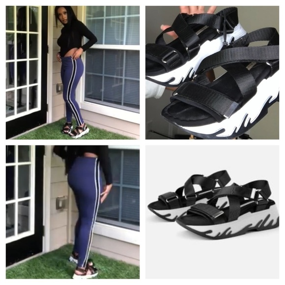 ZARA
Athletic Platform Sandals size EUR 40 US 9 - Picture 2 of 15